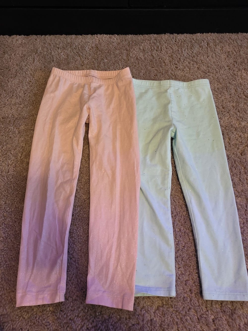 Old Navy Sparkle Kids Leggings - Pink and Mint